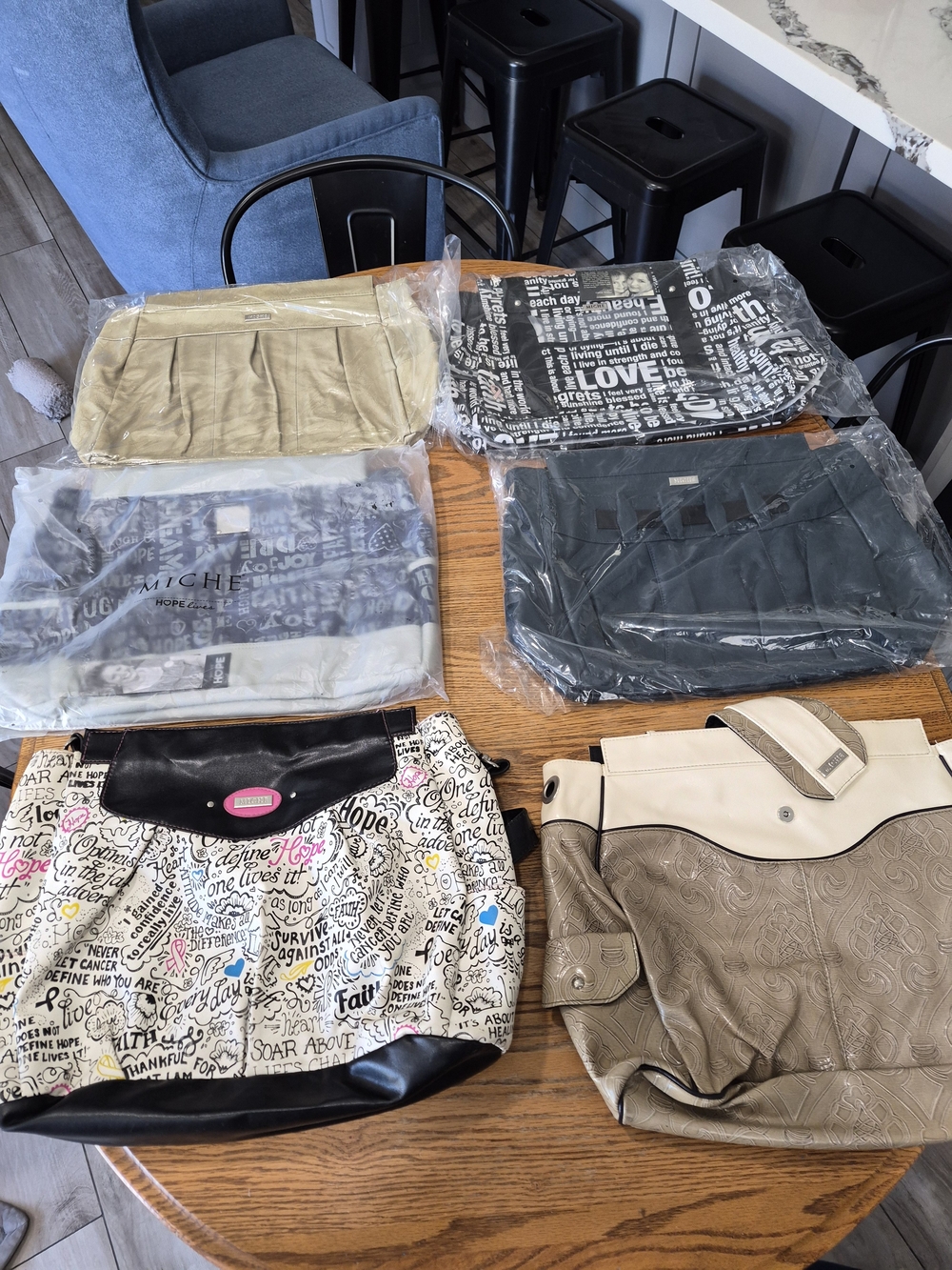 6 Piece Lot Of Miche Prima Shells